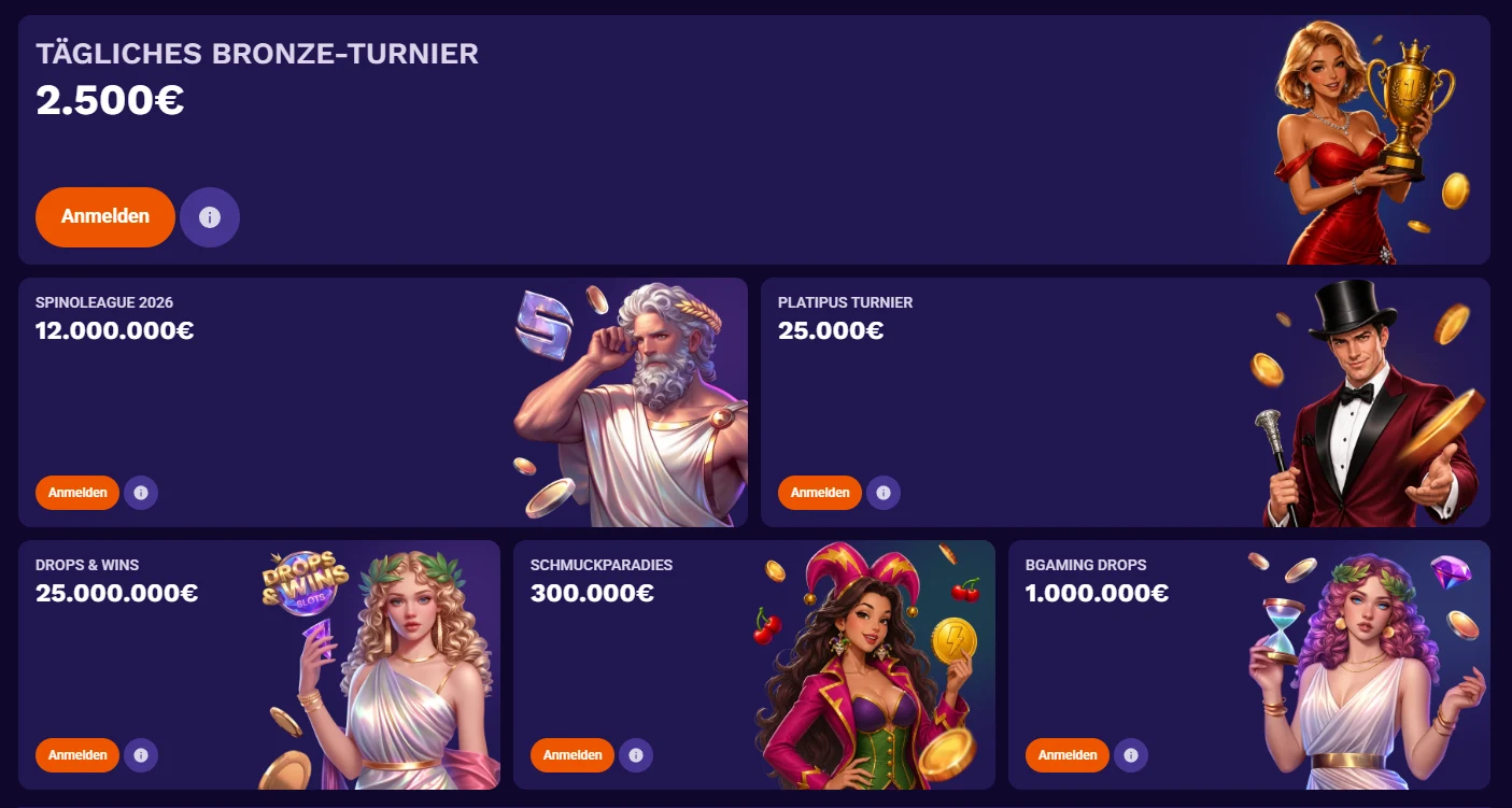 LiraSpin Casino Turniere mit täglichen Preisgeldern und verschiedenen Formaten